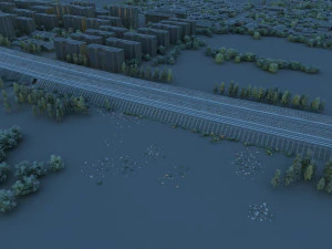 railway 3D Model