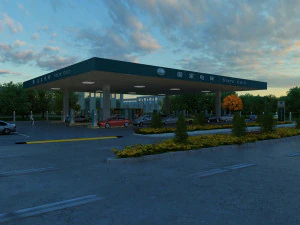 도시 건물 3D 모델