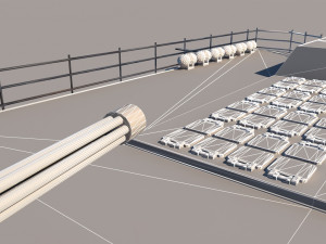 battleship Model 3D