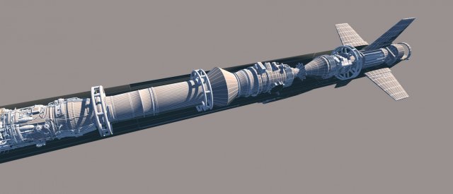 missile 3D-Modell .c4d .max .obj .3ds .fbx .stl .blend 