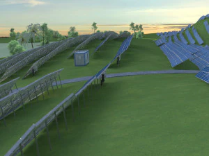solar panels 3D Model