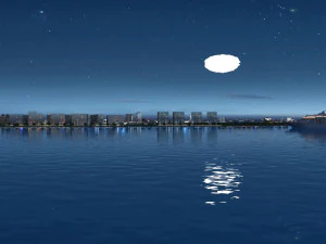 sea cruise ship 3D Model