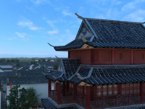 drum tower Modelo 3D