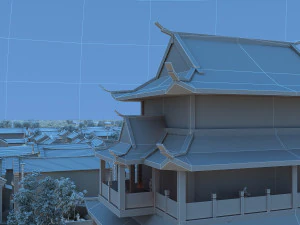 drum tower 3D Model