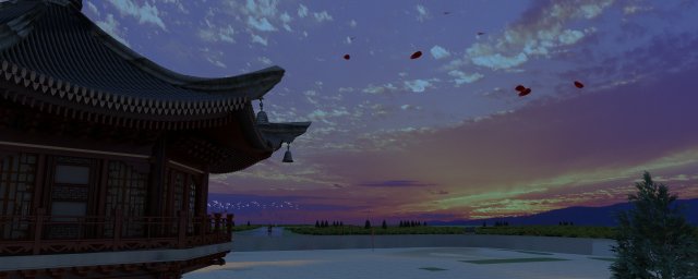 drum tower corner 3D Model .c4d .max .obj .3ds .fbx .stl .blend