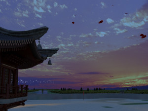 drum tower corner 3D Модель