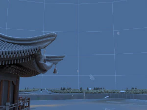 drum tower corner 3D Model