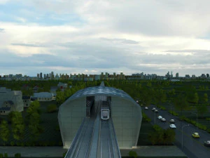 kolej żelazna Model 3D