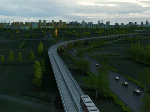 railway 3D-Modell