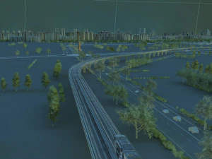 railway 3D Model