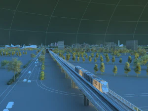railway 3D Model
