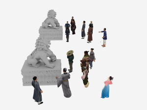 ancient people Model 3D