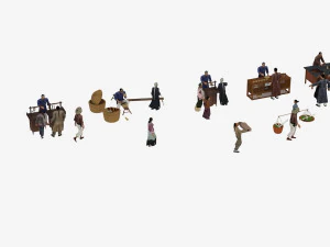 ancient people 3D Model