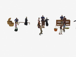 ancient people Modèle 3D
