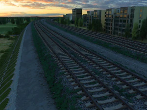 railway 3D Model