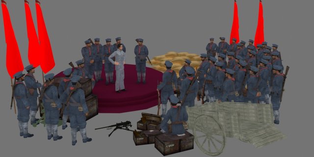 military 3D Model .c4d .max .obj .3ds .fbx .stl .blend