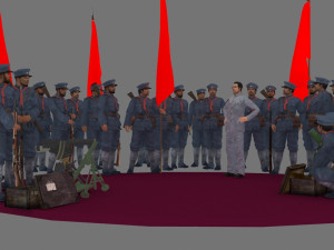 military 3D 模型