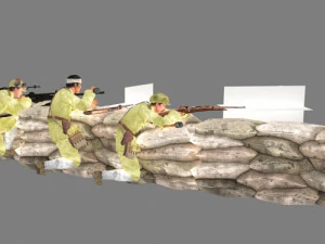 militares Modelo 3D