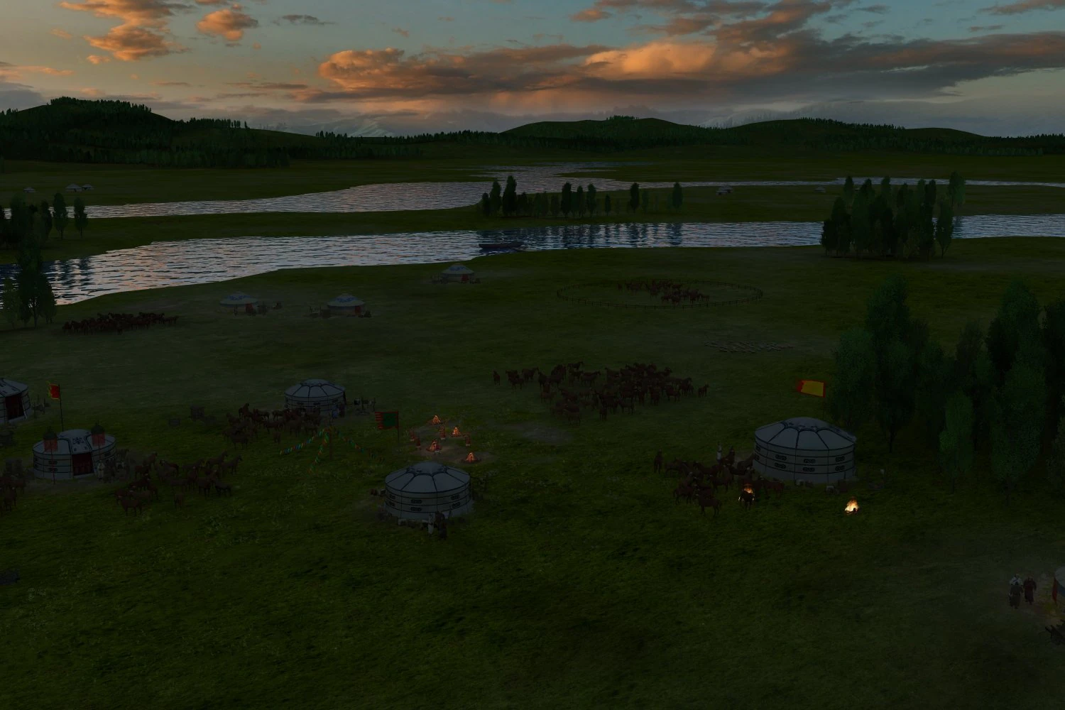 mongolia grassland 3D Model .c4d .max .obj .3ds .fbx .stl .blend 