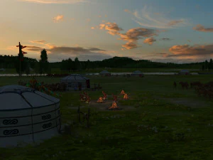 mongolia grassland 3D Model