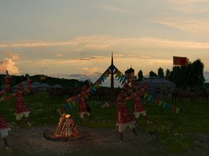 mongolia grassland 3D Modell