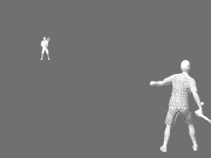 playing tennis 3D Model