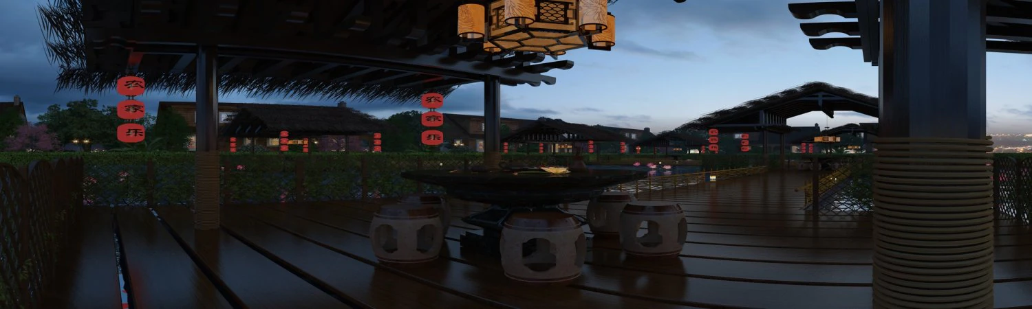 resort 3D Model .c4d .max .obj .3ds .fbx .stl .blend 