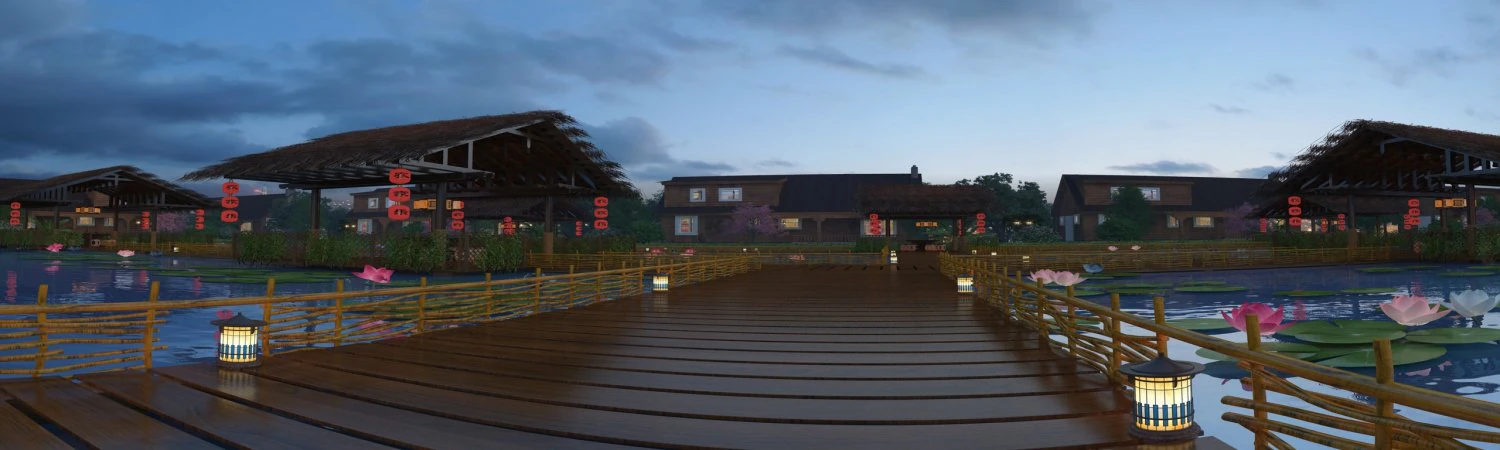 resort 3D Model .c4d .max .obj .3ds .fbx .stl .blend 