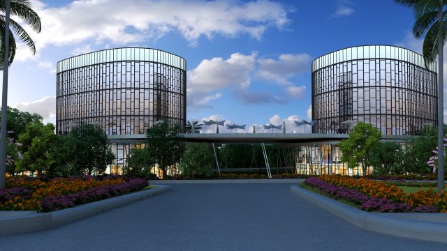 city building 3D Model .c4d .max .obj .3ds .fbx .stl .blend 