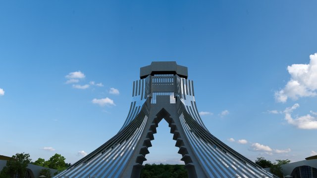 city gate 3D Model .c4d .max .obj .3ds .fbx .stl .blend 