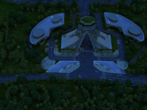 city gate Model 3D