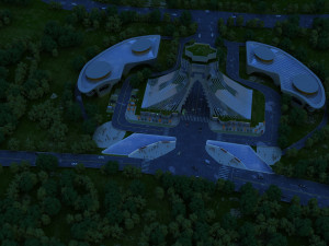 city gate Model 3D