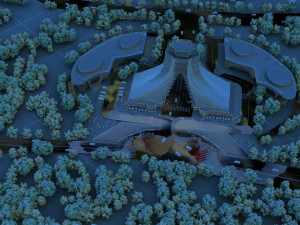 city gate Model 3D