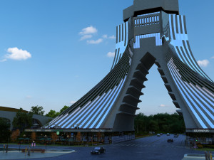 city gate Modèle 3D
