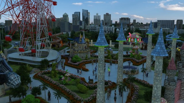 amusement park Modelo 3D .c4d .max .obj .3ds .fbx .stl .blend 
