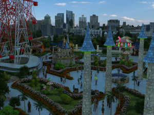 amusement park 3Dモデル