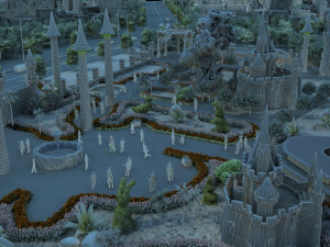amusement park Modelo 3D