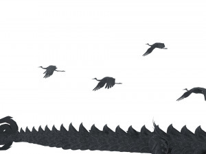 crane and dragon 3D-Modell