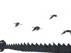 crane and dragon 3D Model