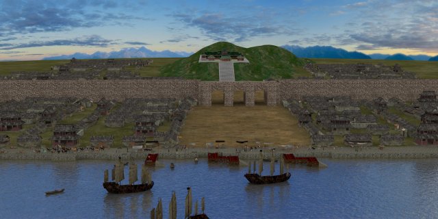 ancient architecture 3D Model .c4d .max .obj .3ds .fbx .stl .blend 