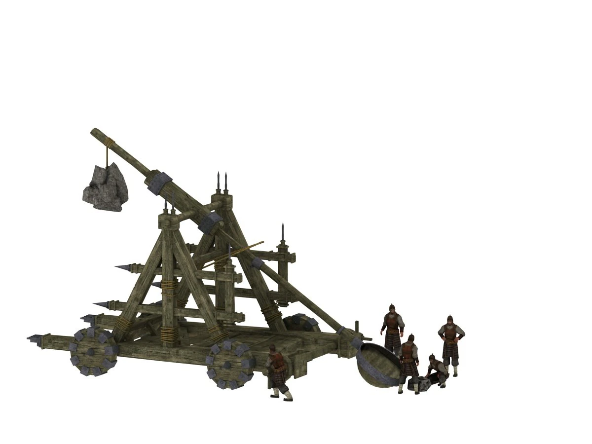 catapult 3D Model .c4d .max .obj .3ds .fbx .stl .blend 