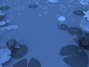 lotus pond 3D मॉडल