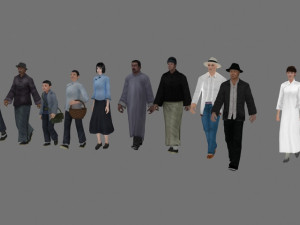 crowd Modelo 3D