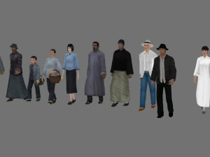 crowd 3D Model