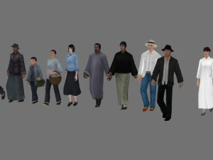 crowd 3D Model