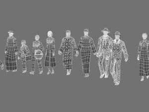 crowd 3D Model