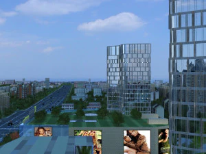 都市の建物 3Dモデル