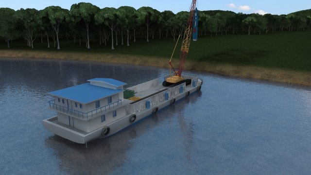 construction of bridges 3D 模型 .c4d .max .obj .3ds .fbx .stl .blend 