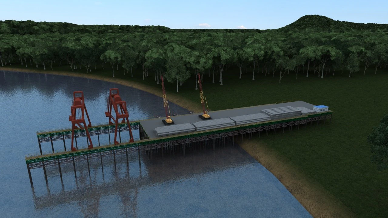 construction of bridges 3D Model .c4d .max .obj .3ds .fbx .stl .blend 
