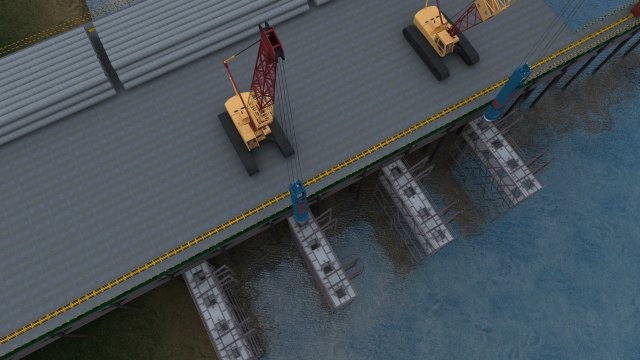 construction of bridges 3Dモデル .c4d .max .obj .3ds .fbx .stl .blend 